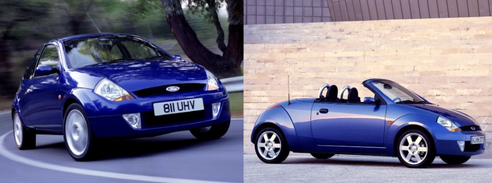 Ford SportKa (t.v.) och StreetKa (t.h.)